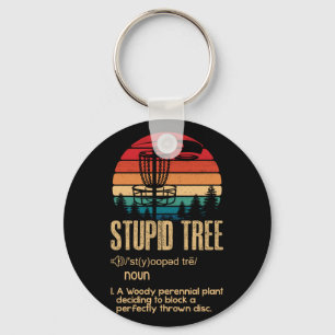 Chaveiro Estúpida Tree Disco Golf Gift Frisbee Vintage