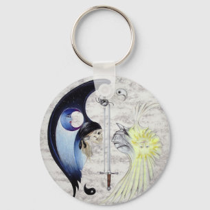 Chaveiro Eternal Zen Swordsman Yin & Yang Keychain