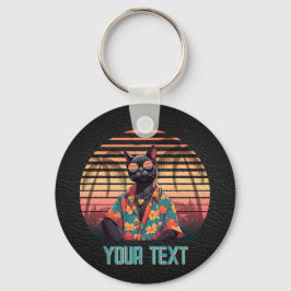 Chaveiro Eterno Tropical de Atitude de Gato