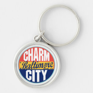 Chaveiro Etiqueta do vintage de Baltimore