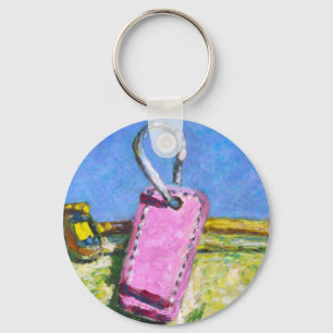 Chaveiro Etiqueta Rosa