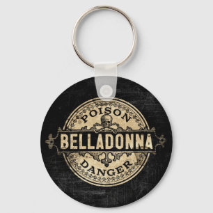 Chaveiro Etiqueta Venenosa de Estilo Belladonna