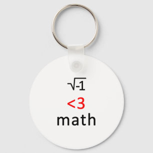 Chaveiro Eu <3 matemática!