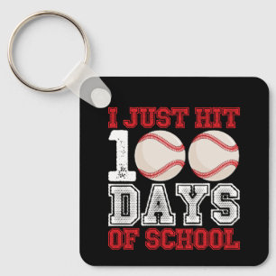 Chaveiro Eu Acabei de Completar 100 Dias de Beisebol Escola