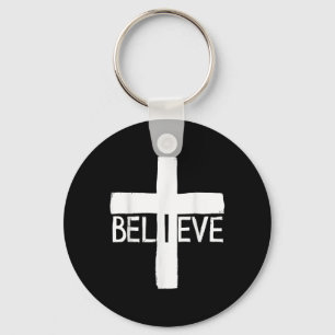 Chaveiro Eu Acredito Cruz Deus Jesus Fé Religiosa Cristã