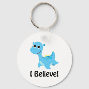 Chaveiro Eu acredito! Nessie azul bonito
