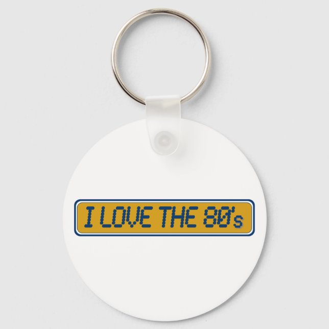 Chaveiro Eu Adoro A Anos 80 (Frente)
