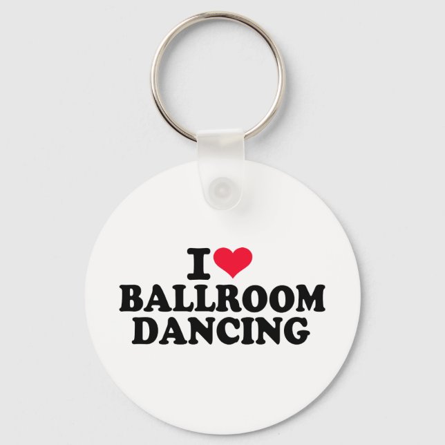 Chaveiro Eu adoro a dança do Ballroom (Frente)