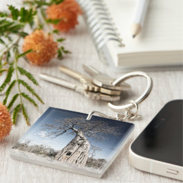 Chaveiro Eu adoro a foto da árvore do Baobá na África