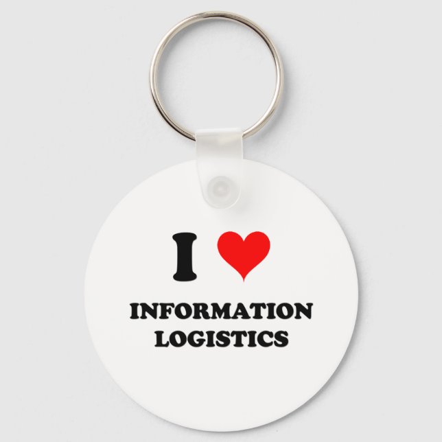 Chaveiro Eu adoro a logística da informação (Frente)