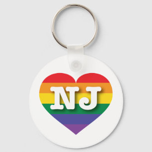 Chaveiro Eu adoro a Orgulho gay de Nova Jersey