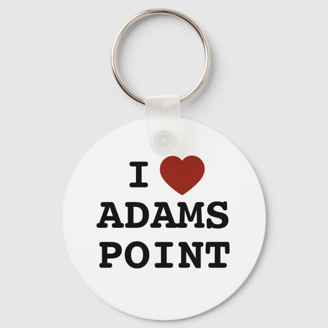 Chaveiro Eu adoro a pulseira de Adams Point (Frente)