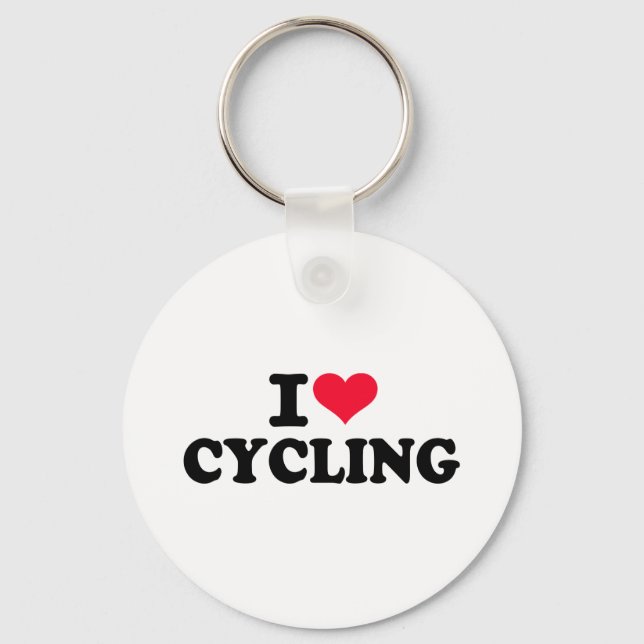 Chaveiro Eu adoro andar de bicicleta (Frente)
