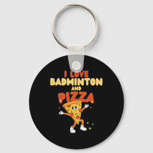 Chaveiro Eu Adoro Badminton E Pizza Racket Shuttle Sports