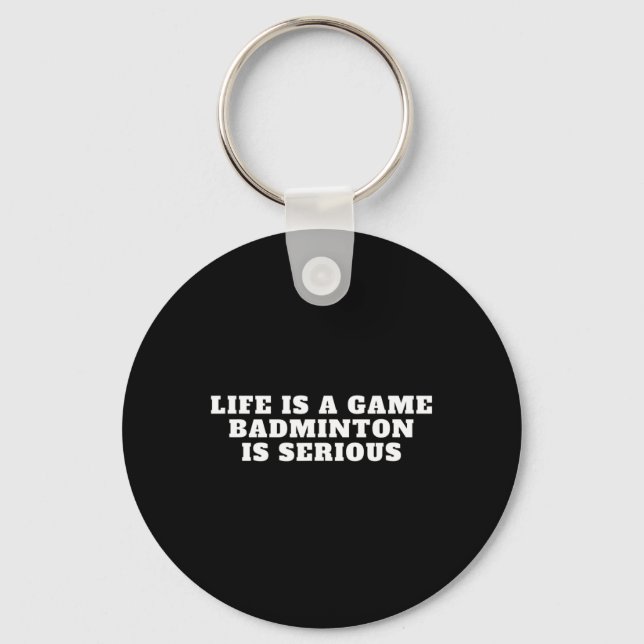 Chaveiro Eu Adoro Badminton Game Cote Design Badminton (Frente)