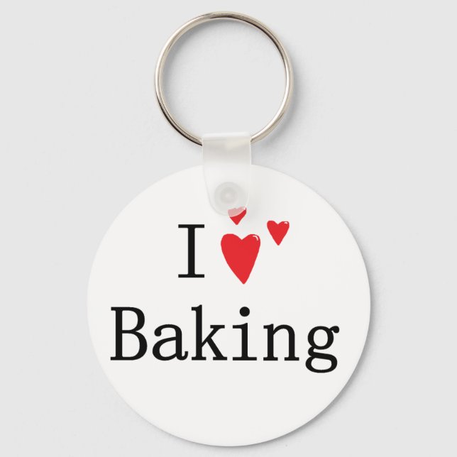 Chaveiro Eu Adoro Baking (Frente)