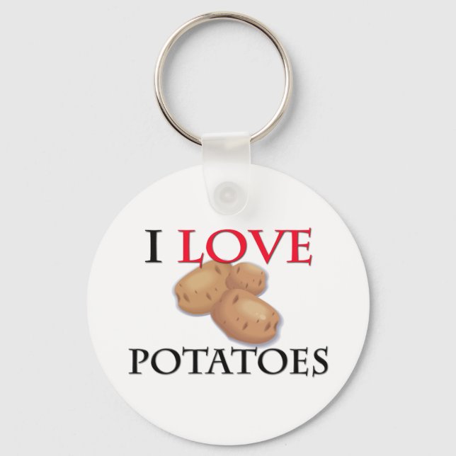 Chaveiro Eu Adoro Batatas (Frente)