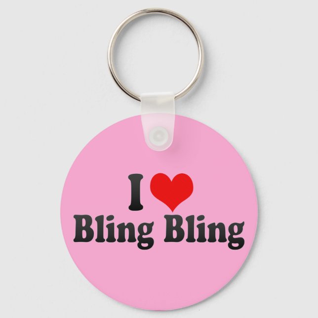 Chaveiro Eu Adoro Bling Bling (Frente)