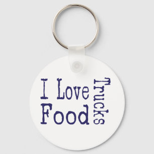 Chaveiro Eu adoro bloqueio de caminhões de comida