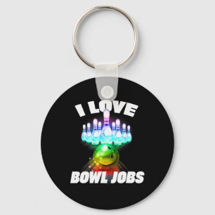Chaveiro Eu Adoro Bowl Jobs Gay Arco-Íris Correspondendo Bo