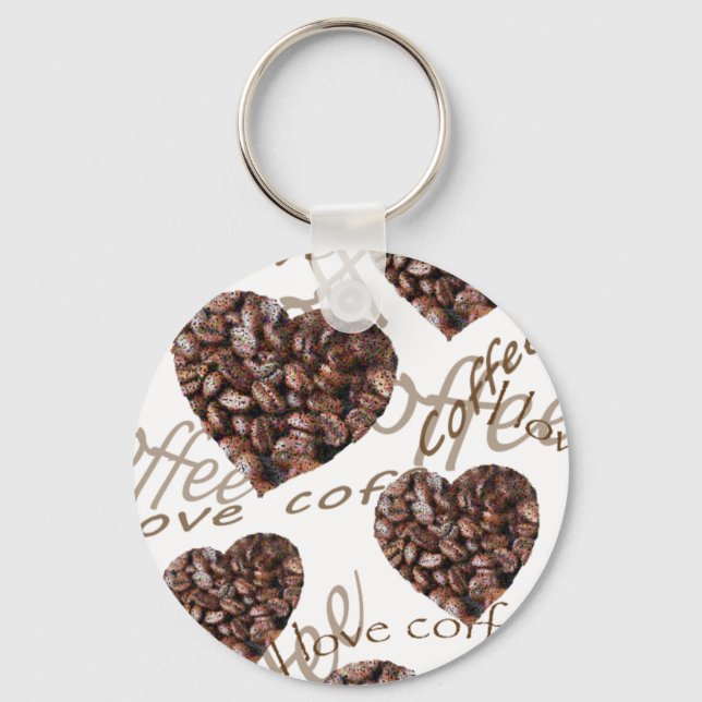 Chaveiro Eu Adoro Café! (Frente)