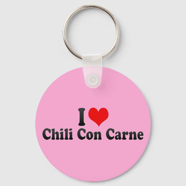 Chaveiro Eu Adoro Chili Con Carne (Frente)