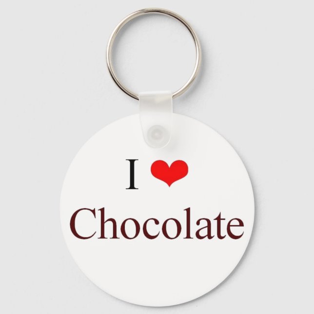 Chaveiro Eu adoro Chocolate (Frente)