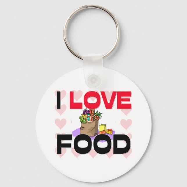 Chaveiro Eu adoro Comida (Frente)