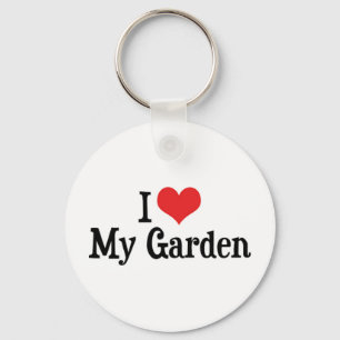 Chaveiro Eu Adoro Coração Meu Jardim - Jardim Vegetal Flor