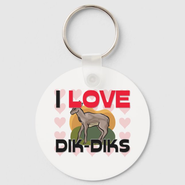 Chaveiro Eu Adoro Dik-Diks (Frente)
