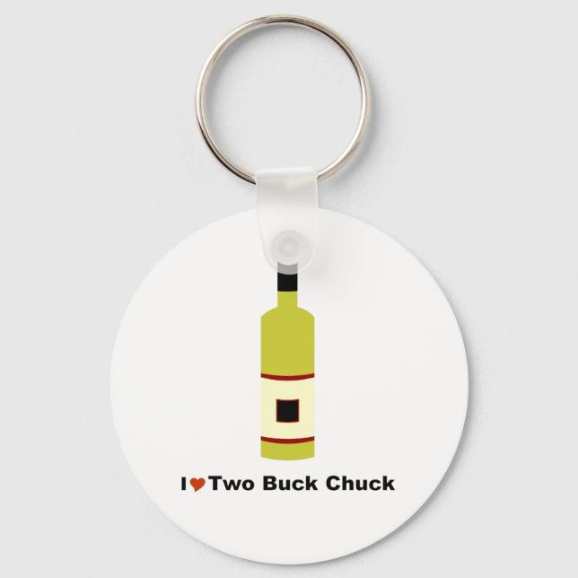 Chaveiro Eu Adoro Dois Buck Chuck (Frente)