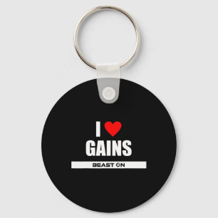 Chaveiro Eu Adoro Ganhos De Criança De Bacalhau Gainz Malha