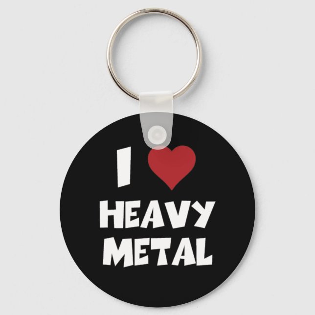 Chaveiro Eu adoro Heavy Metal (Frente)