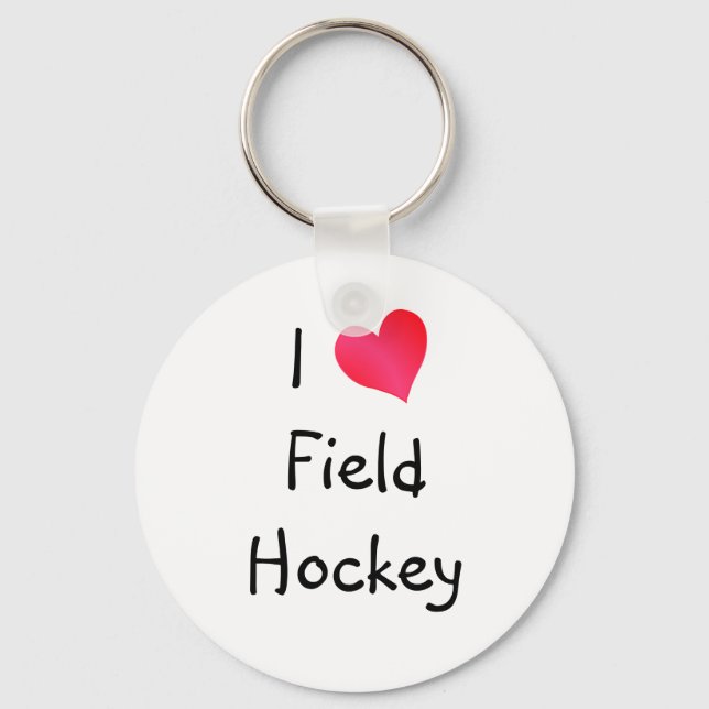 Chaveiro Eu adoro Hockey de Campo (Frente)