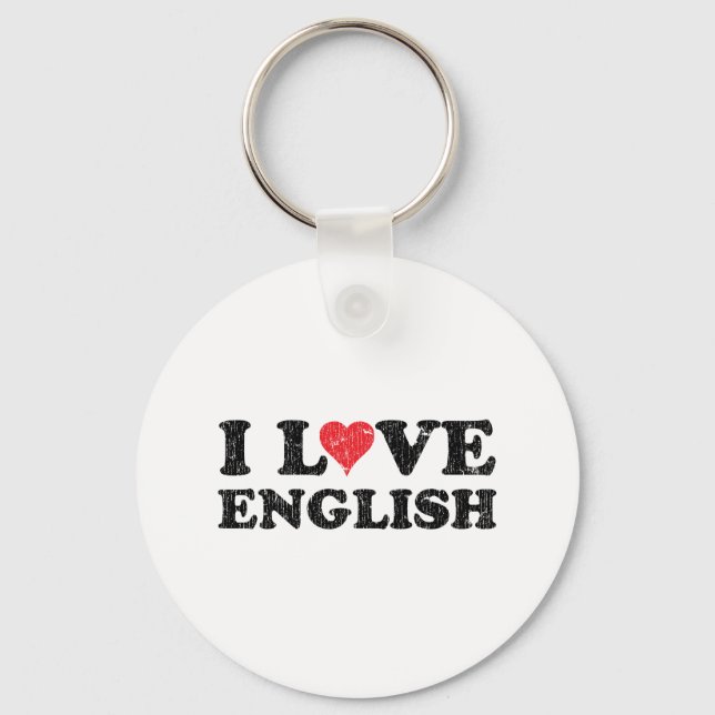 Chaveiro Eu adoro inglês (Frente)