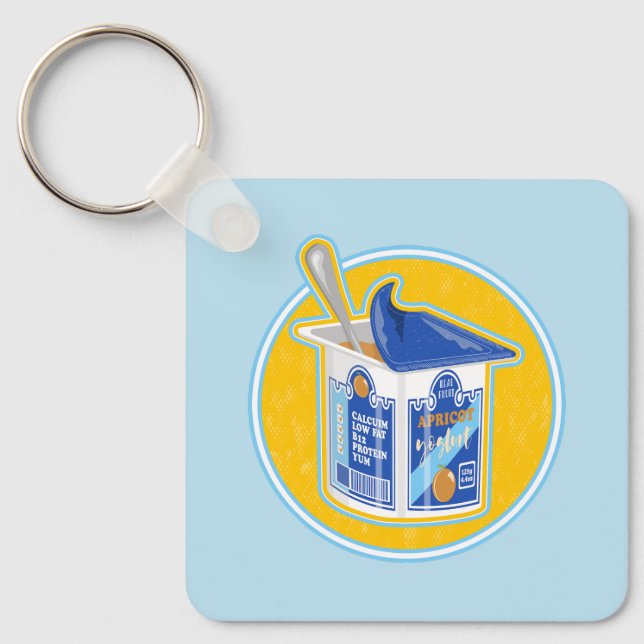 Chaveiro Eu adoro iogurte de damasco (Frente)