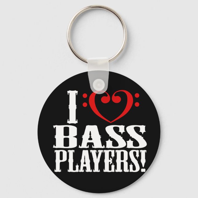 Chaveiro Eu Adoro Jogadores De Bass! (Frente)