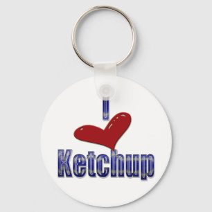 Chaveiro Eu adoro Ketchup Engraçado LOL Design