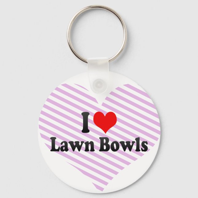 Chaveiro Eu adoro Lawn Bowls (Frente)