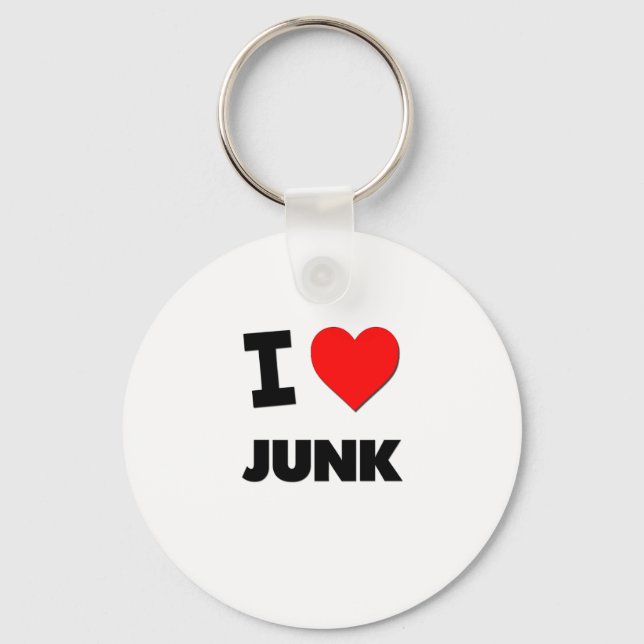 Chaveiro Eu Adoro Lixo (Frente)