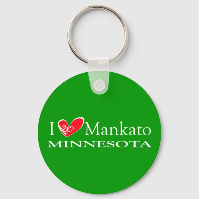 Chaveiro Eu Adoro Mankato Minnesota (Frente)