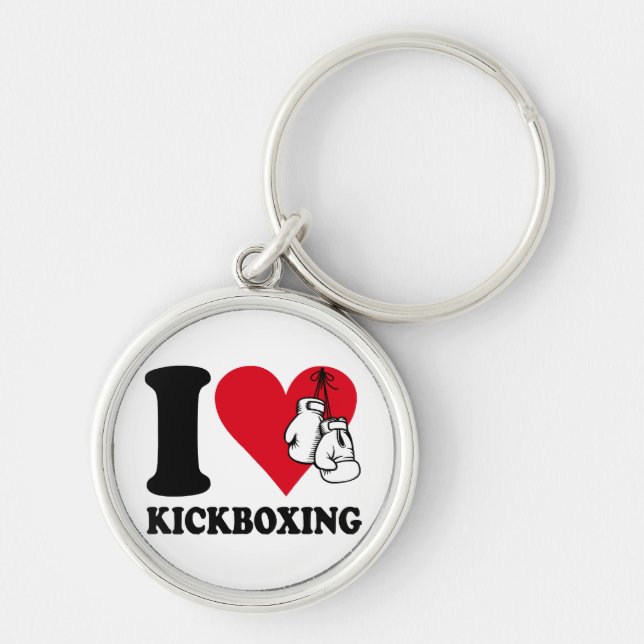 Chaveiro Eu adoro o kickboxe (Frente)