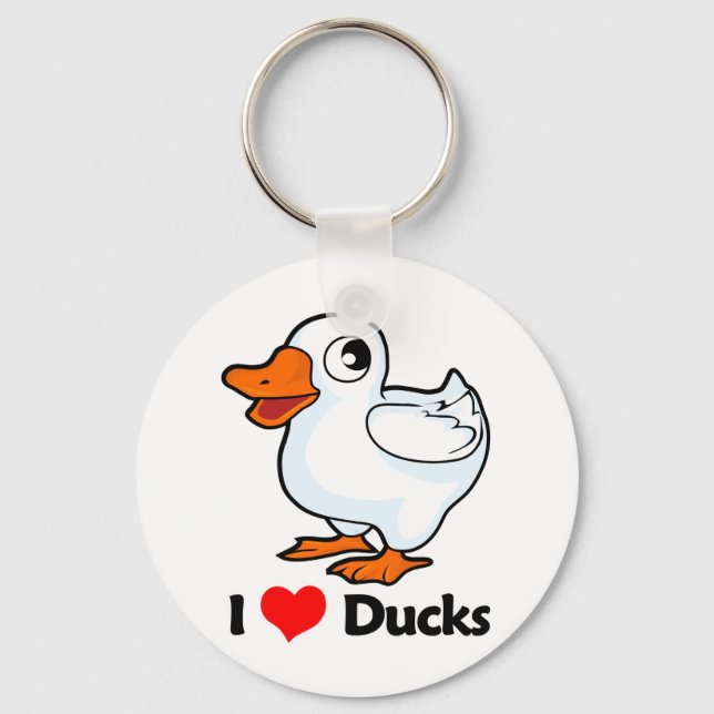 Chaveiro Eu Adoro Patos (Frente)