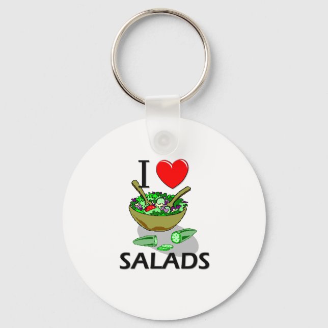 Chaveiro Eu Adoro Saladas (Frente)