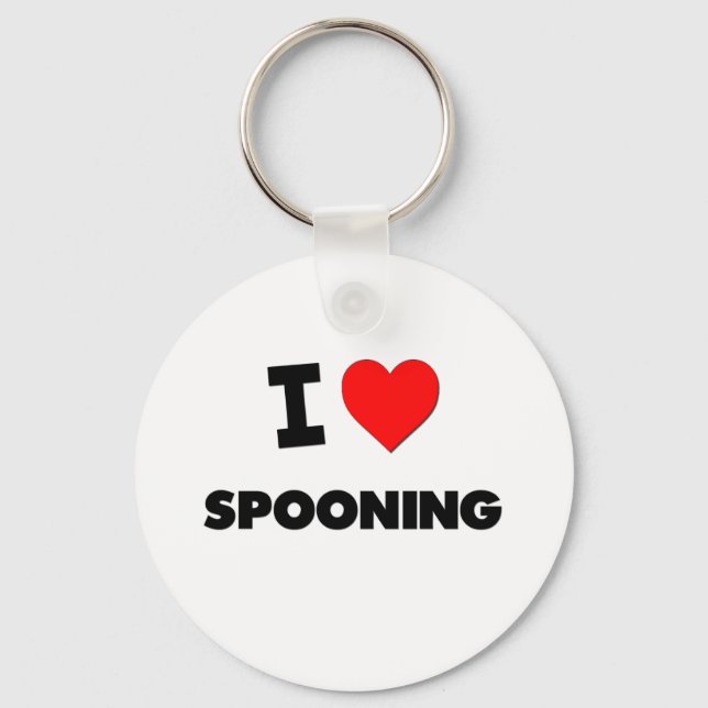 Chaveiro Eu adoro "Spooning" (Frente)