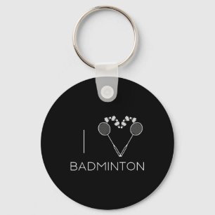 Chaveiro Eu Adoro Treinador Do Jogador Da Equipe Badminton