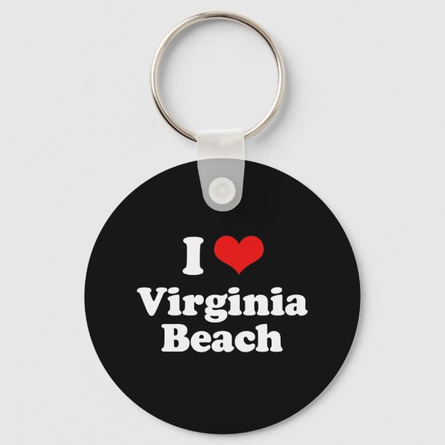 Chaveiro Eu Adoro Virgina Beach Tshirt White Tshirt (Frente)