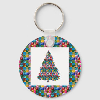 Chaveiro Eu adoro XMAS: ÁRVORE jadd com GEMS JEWEL PEARL