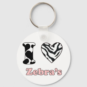 Chaveiro Eu adoro Zebra