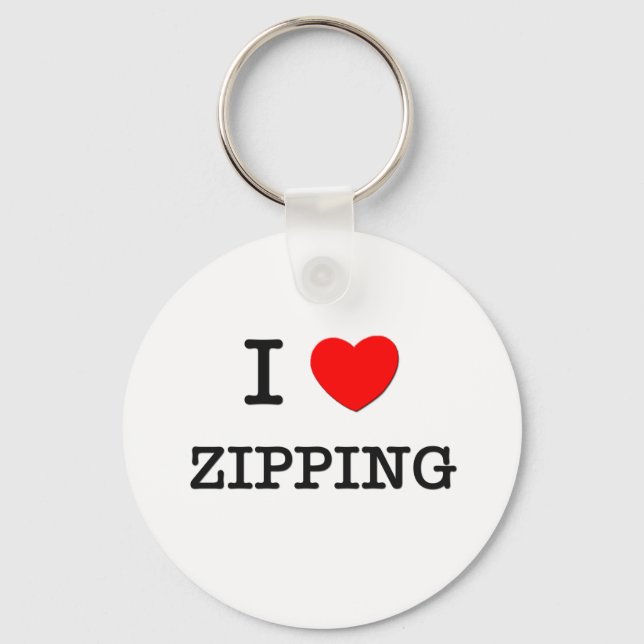 Chaveiro Eu Adoro Zipping (Frente)